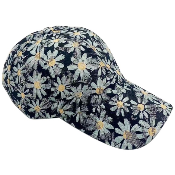 Daisy Lace Light weight Cap Sun Hat 2 colors - Picture 5 of 7